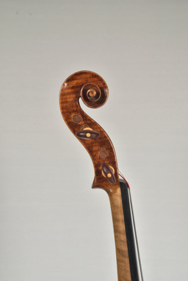 Johannes Cuypers violin scroll